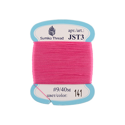 Нити для вышивания "SumikoThread" JST3 9 100% шелк 40 м, №141 ярко-розовый от магазина Маленькая-иголка