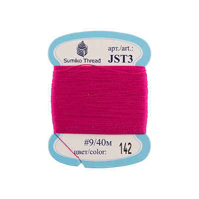 Нити для вышивания "SumikoThread" JST3 9 100% шелк 40 м, №142 фуксия от магазина Маленькая-иголка