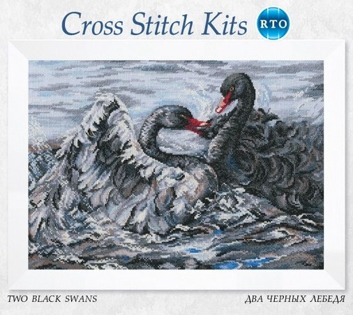 Набор для вышивания M557 «Два черных лебедя» от магазина Маленькая-иголка