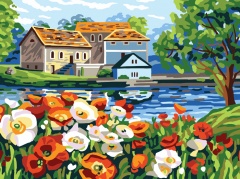 Канва с нанесенным рисунком Collection D'Art 10505 магазин Маленькая-иголка