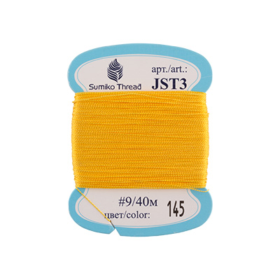 Нити для вышивания "SumikoThread" JST3 9 100% шелк 40 м, №145 жёлтый от магазина Маленькая-иголка