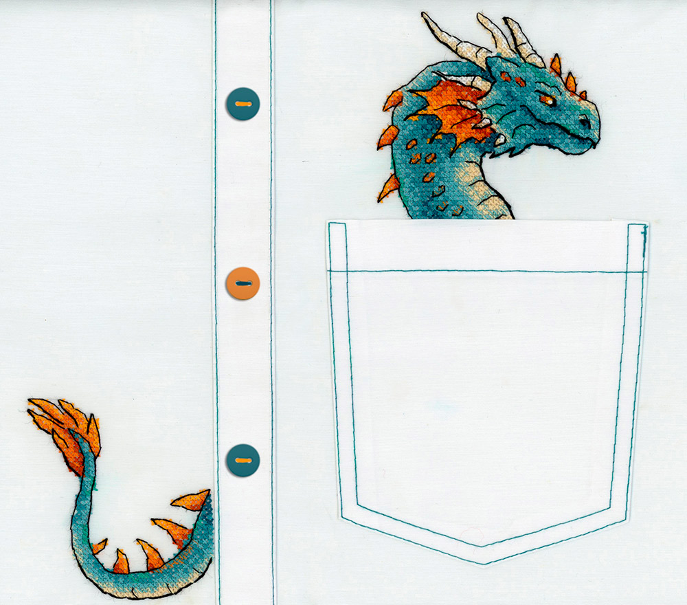 Набор для вышивания В-252 «Благородный дракон» от магазина Маленькая-иголка