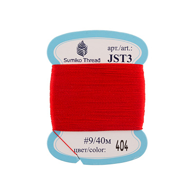 Нити для вышивания "SumikoThread" JST3 9 100% шелк 40 м, №404 красный от магазина Маленькая-иголка