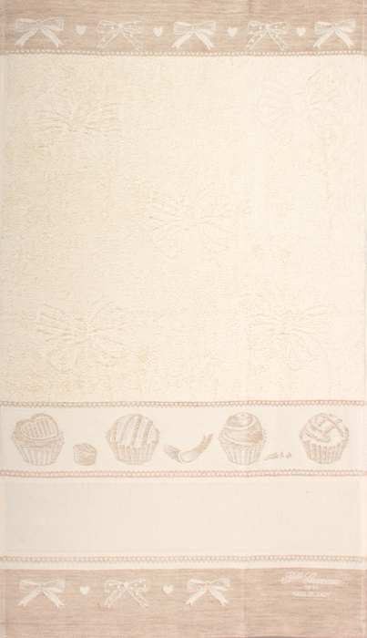 Махровое полотенце DIS.CIOCCOLATA со вставками канвы Aida 14 (Арт. CU4604) от магазина Маленькая-иголка