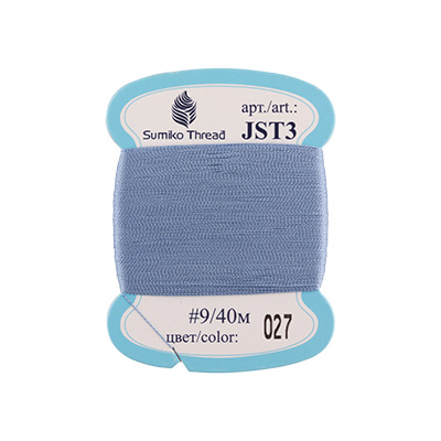 Нити для вышивания "SumikoThread" JST3 9 100% шелк 40 м, №027 голубой от магазина Маленькая-иголка