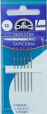 Иглы гобеленовые №22 DMC Tapestry 1767/6 магазин Маленькая-иголка
