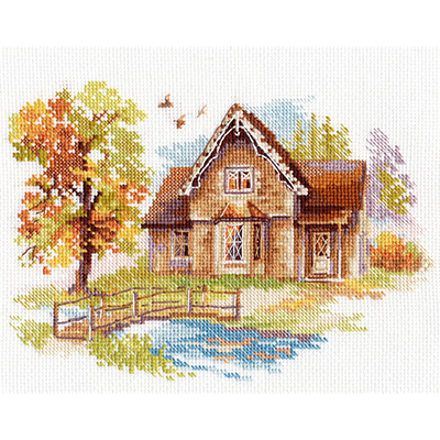 Набор для вышивания 3-21 «Сентябрьский домик» от магазина Маленькая-иголка
